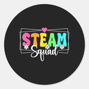 Adesivo Equipe Steam de Volta à Escola Professor Steam Alu