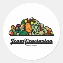 Adesivo Equipe Vegetariana (Atitude Vegetariana/Espírito)