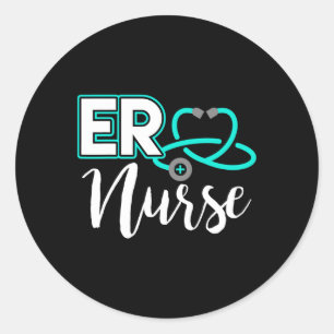 Adesivo Er Nurse Emergence Room Medical Nurse School Bir