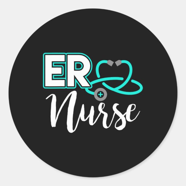 Adesivo Er Nurse Emergence Room Medical Nurse School Bir (Frente)