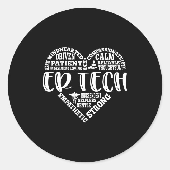 Adesivo ER Tech, tecnologia de emergência ou dept (Frente)