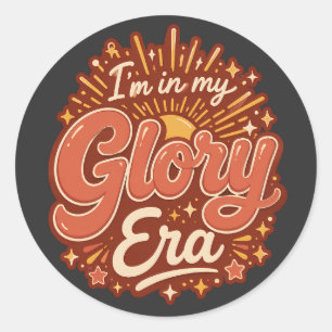 Adesivo Era de Glória Fé Cristã Religiosa Retro