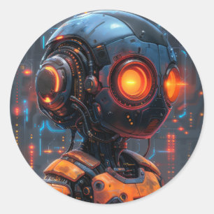 Adesivo Era Robótica: Um Mundo Futuro