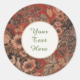 Adesivo Era Vitoriana da Vintagem Personalizada