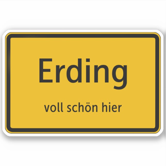 Adesivo Erding Aufkleber Sticker Autoaufkleber (Frente)