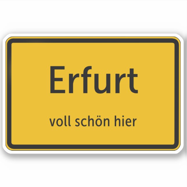 Adesivo Erfurt Aufkleber Sticker Autoaufkleber (Frente)