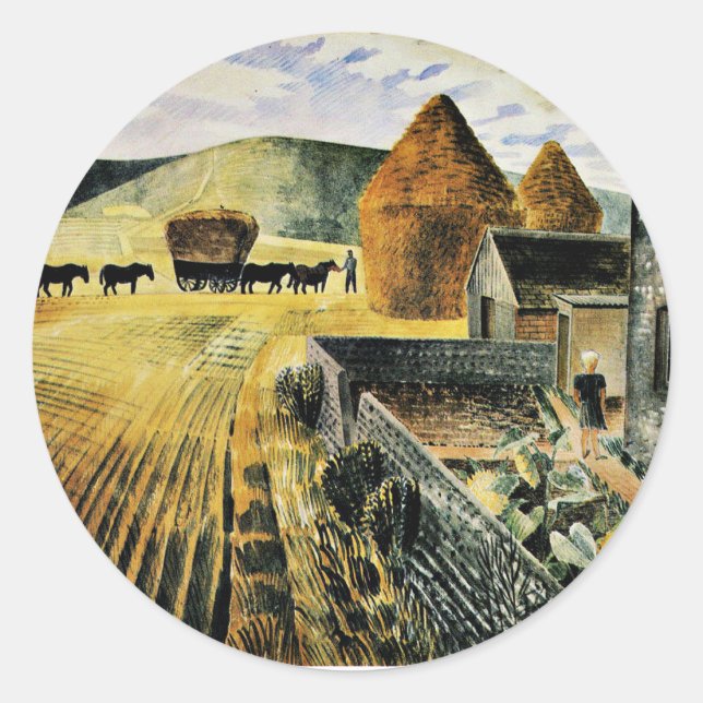 Adesivo Eric Ravilious - Furlongs (Frente)
