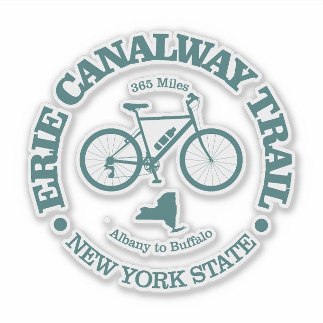 Adesivo Erie Canalway Trail (ciclismo) (Frente)