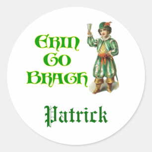 Adesivo Erin vai dizer irlandês da arte do vintage de