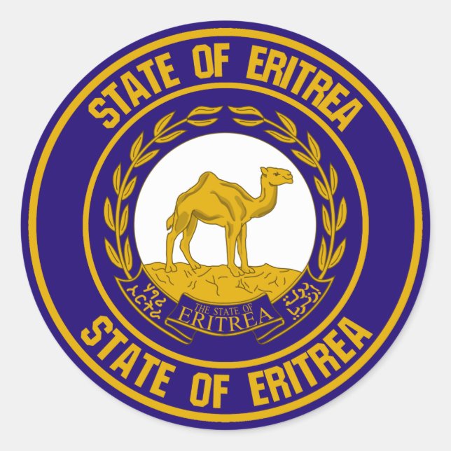 Adesivo Eritreia Round Emblem (Frente)