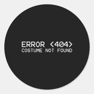 Adesivo Erro 404 Figurume Não Encontrado Programa de Hallo