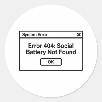 Adesivo Erro 404: Motivação