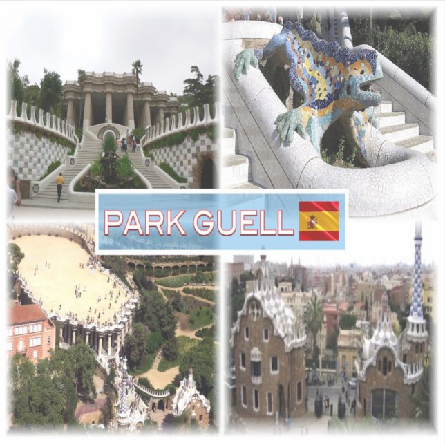 Adesivo ES Barcelona - Park Guell (Frente)