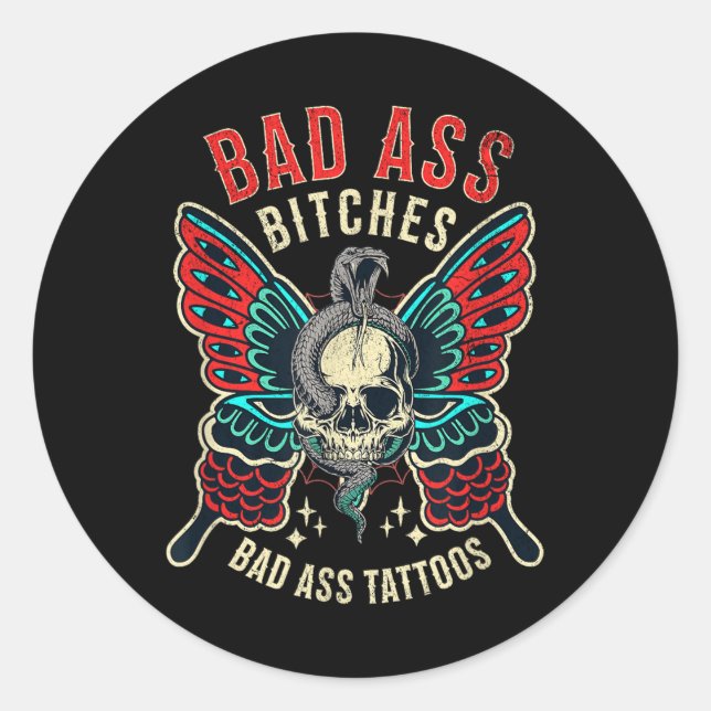 Adesivo Es Más Tatuadas Mulheres Empoderadas Com Flash De  (Frente)