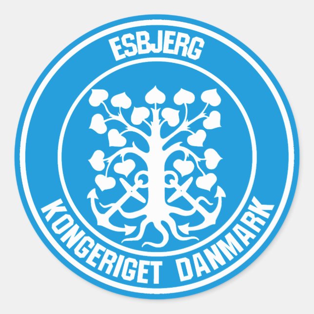 Adesivo Esbjerg Round Emblem (Frente)