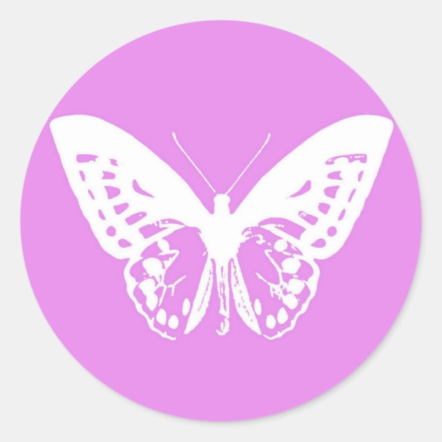 Adesivo Esboço da borboleta, orquídea e branco (Frente)