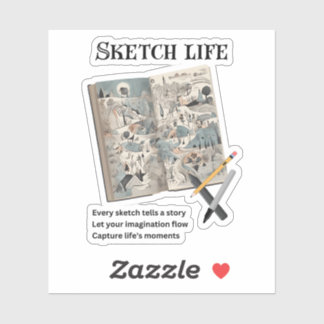 Adesivo Esboço da vida