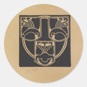 Adesivo Esboço de Koloman Moser- do emblema
