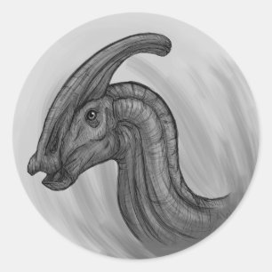 Adesivo Esboço de Parasaurolophus