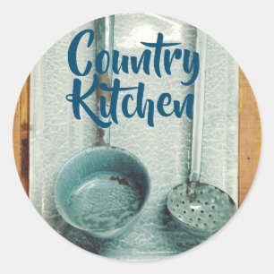 Adesivo Escada de Vintage da Cozinha do País