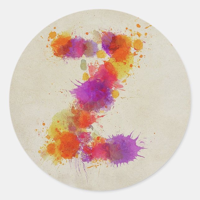 Adesivo Escala de Aquarela Z (Frente)