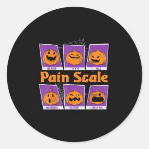 Adesivo Escala De Dor Retro Enfermeiro Halloween Triagem E