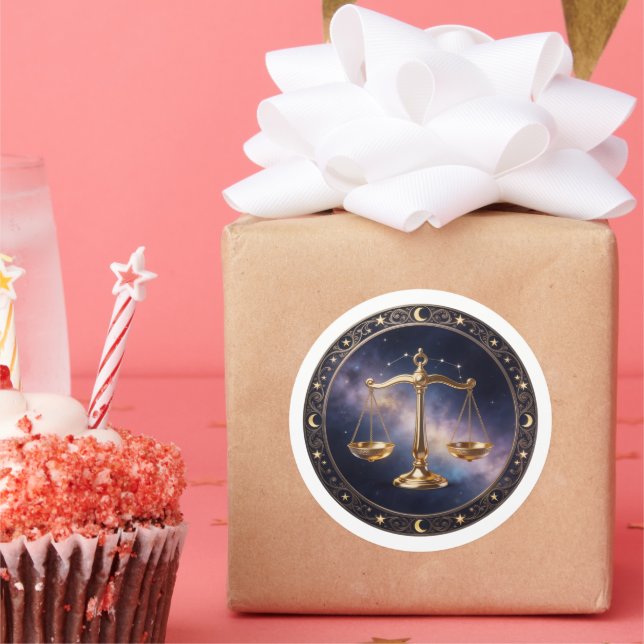 Adesivo Escala do Zodíaco de Libra (Festa)