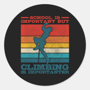 Adesivo Escalada Bouldern Slogan Vintage Divertido Gif de