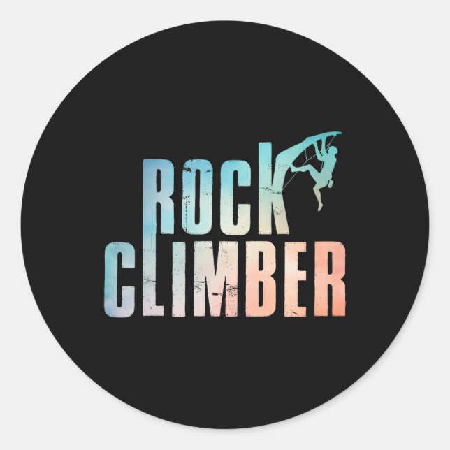Adesivo Escalada Engraçada para Enthusastas de Bouldering  (Frente)