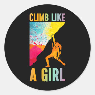 Adesivo Escaladora Como Uma Menina Escalada Montanhismo Ca