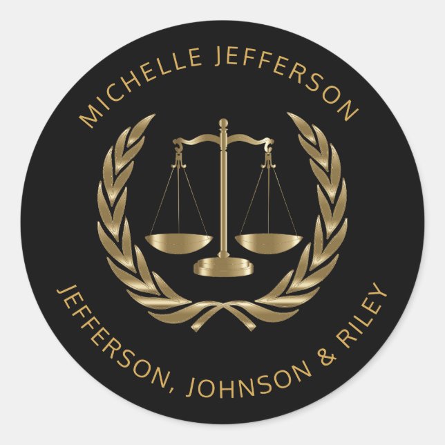 Adesivo Escalas de Justiça (Frente)