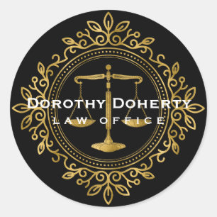 Adesivo Escalas de Justiça Coloridas Ofertas de Lei