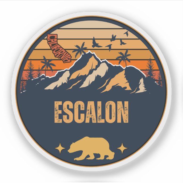 Adesivo Escalon, Califórnia (Frente)