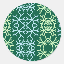 Adesivo Escamas de neve azuis escamas de Natal padrão de n