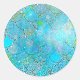 Adesivo Escamas de sereia brilhantes pérola iridescente bo