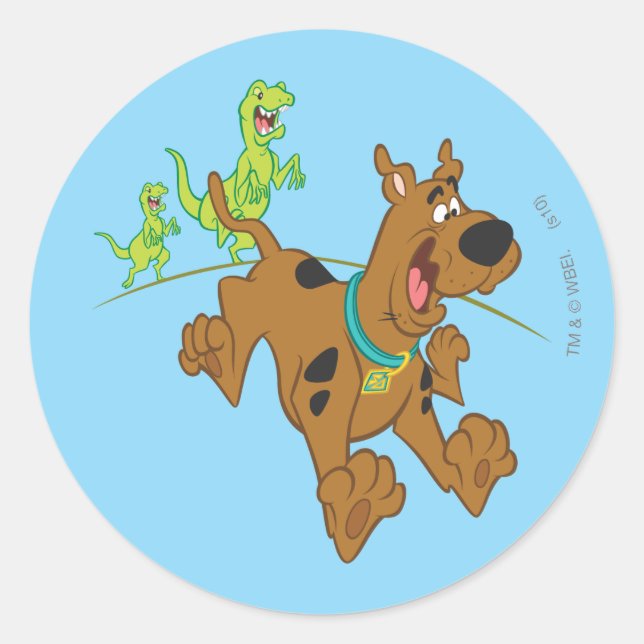 Adesivo Escape do dinossauro Scooby-Doo (Frente)