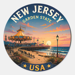 Adesivo 🟡 Escape do Farol Costeiro de Nova Jersey 🟡