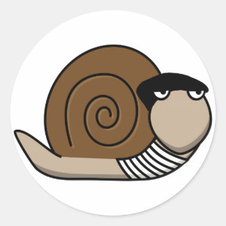 Adesivo Escargot - Caracol francês