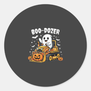 Adesivo Escavadeira Fantasma Boo Dozer Halloween_1