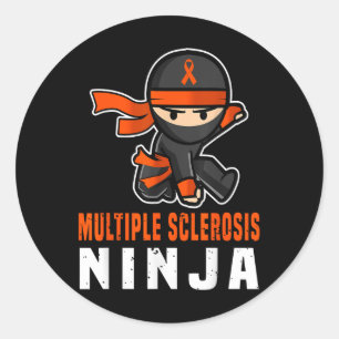 Adesivo Esclerose Múltipla Sensibilização Ninja Funny Oran