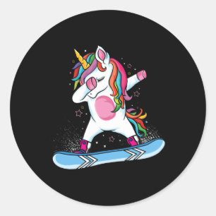 Adesivo Escoamento de Esqui de Snowboard do Unicórnio Boni