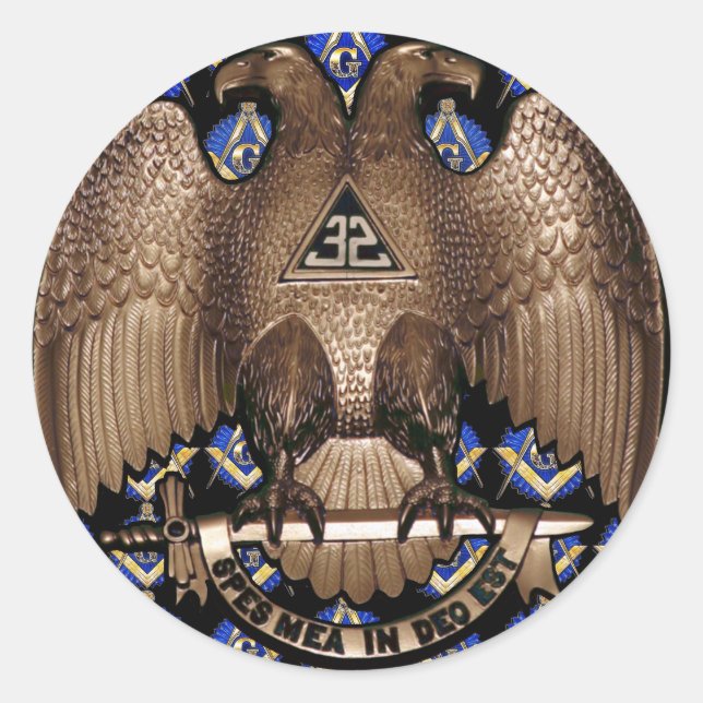 Adesivo Escocês Rite Square & Compass Black (Frente)