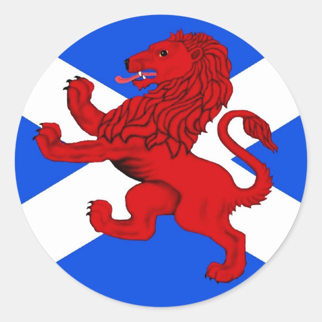 Adesivo Escócia, Leão Rampant (Frente)