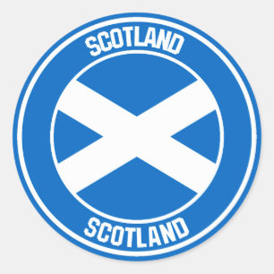 Adesivo Escócia Round Emblem