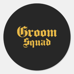Adesivo Escola Antiga do Groom Squad - Festa de Solteiro -