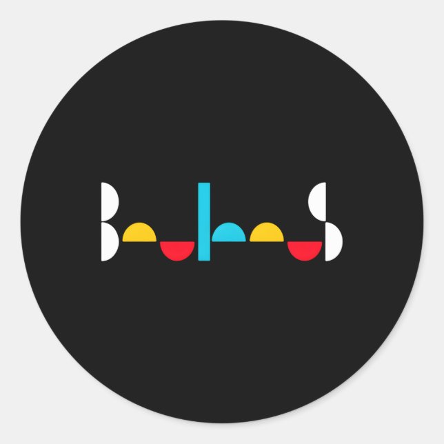 Adesivo Escola Bauhaus 1919 1933 (Frente)