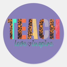 Adesivo Escola Classic Round Stickers