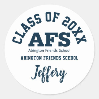 Adesivo Escola de Amigos Abington de Graduação