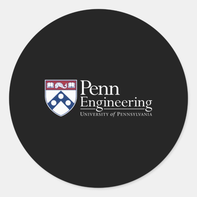 Adesivo Escola De Engenharia De Penn Quakers (Frente)