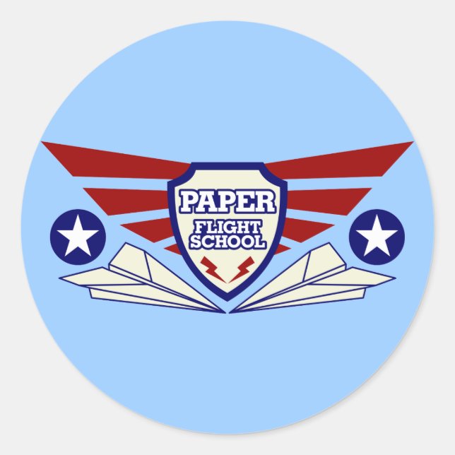 Adesivo Escola de Voo de Aviões (Frente)